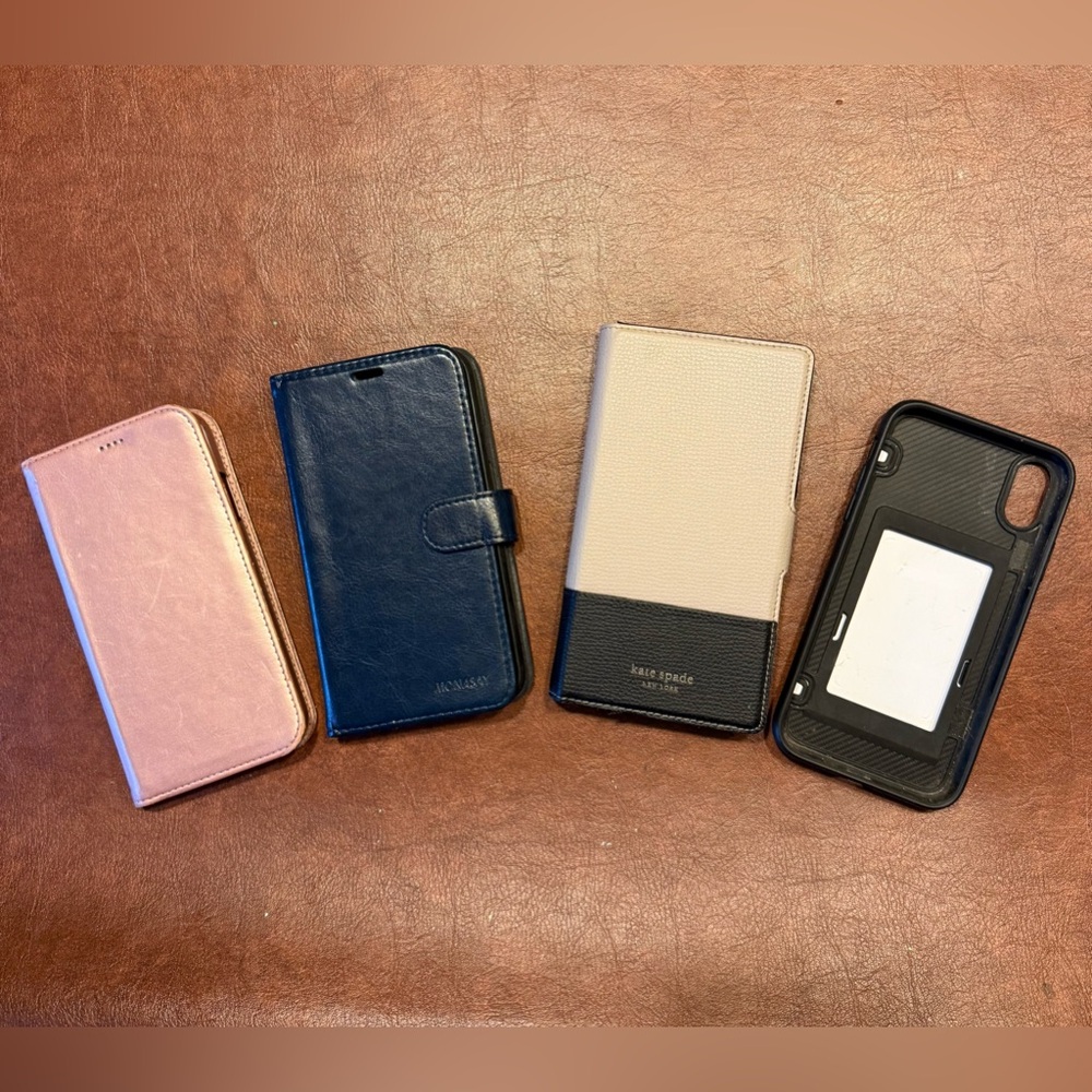 Lot of 4 iPhone XR wallet cases. See pics for details.